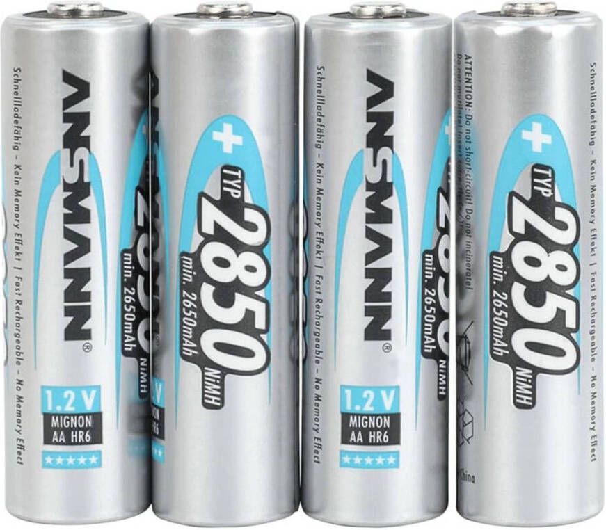 Ansmann Oplaadbare Batterijen Mignon Aa Hr6 4 Stk 2850 Mah 5035212
