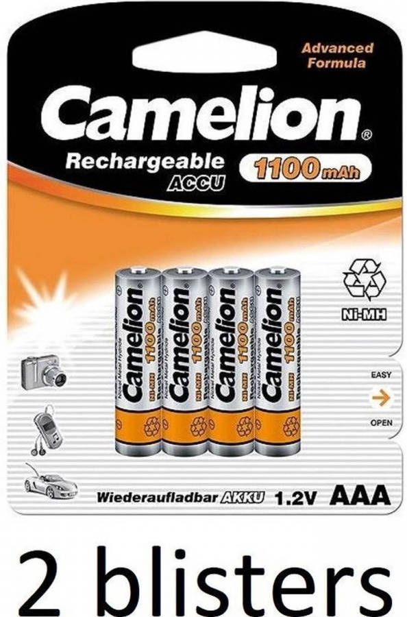 Camelion Aaa Oplaadbare Batterij 1100mah 8 Stuks