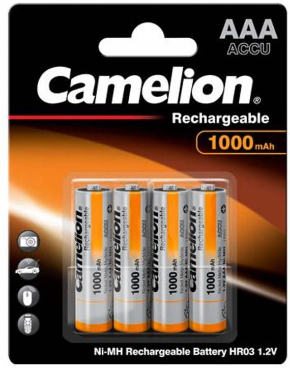 Camelion Nh aaa1000bp4 Rechargeable Battery Nikkel metaalhydride(Nimh )