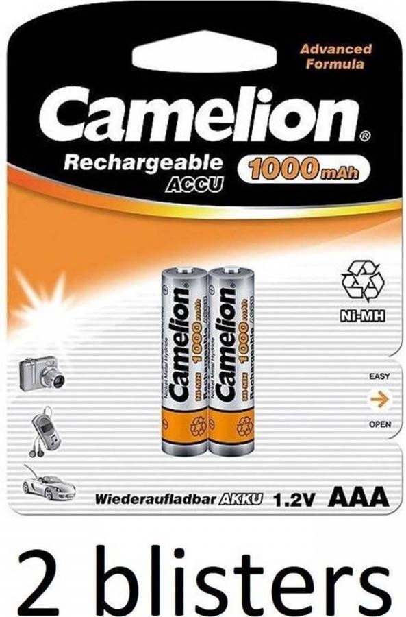 Camelion Oplaadbare Batterijen Aaa(1000 Mah) 4 Stuks