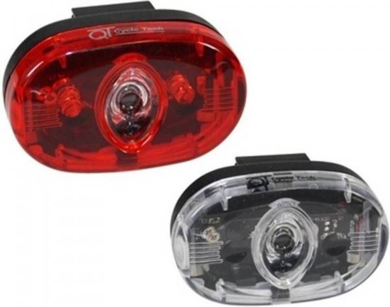 Cycle Tech Verlichtingsset Nichia Batterij Led Zwart
