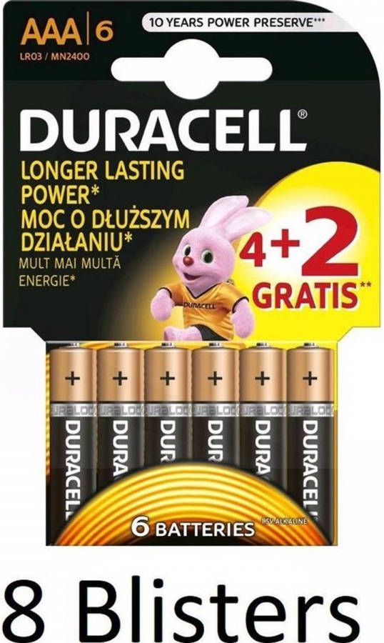 Duracell 48 Stuks(8 Blisters A 6 St) Batterijen Aaa