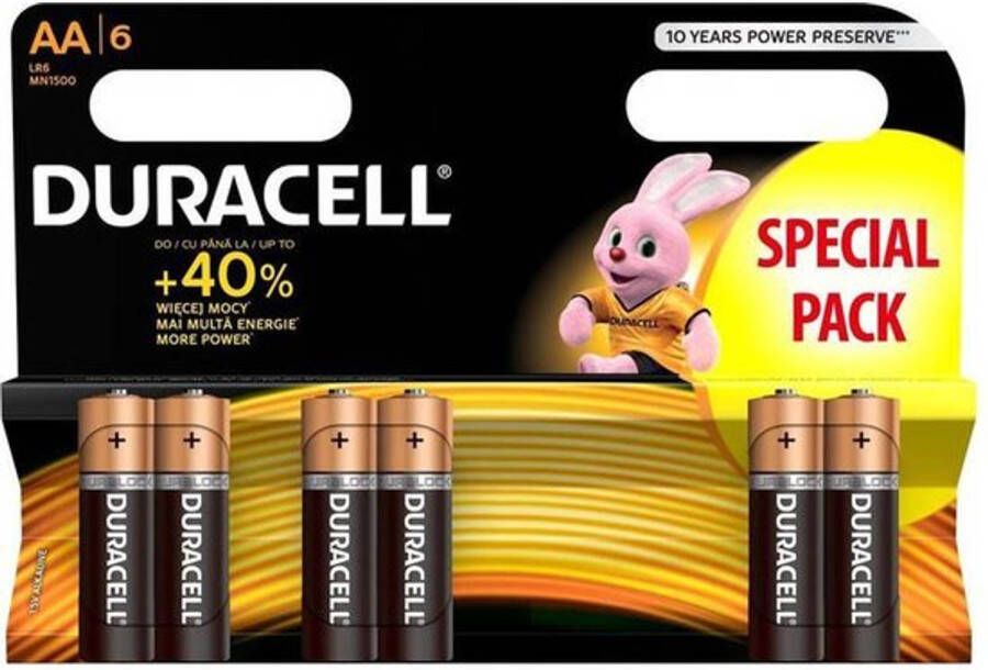 Duracell Basic Alkaline Aa/lr6 Blister 6