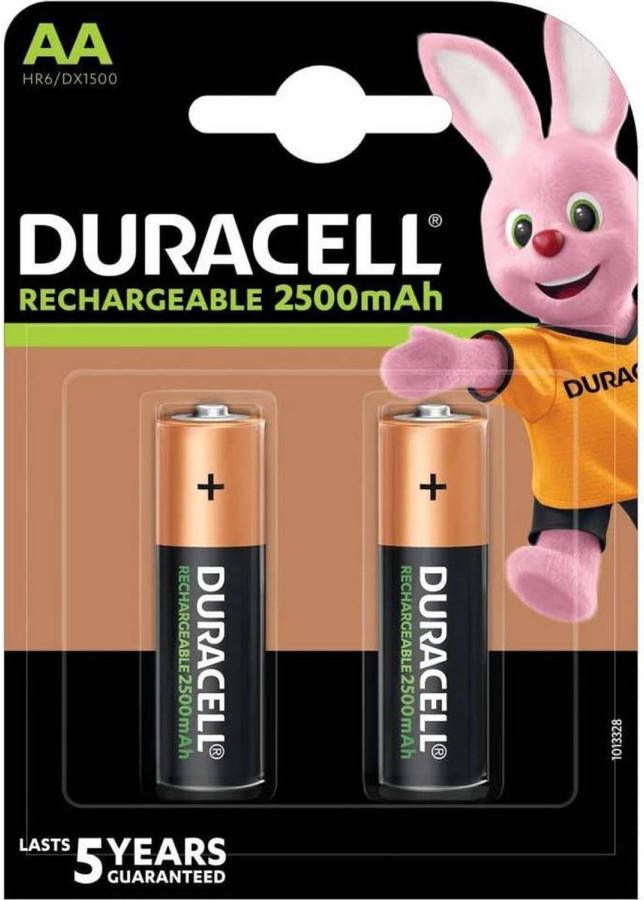 Duracell Rechargeable Stay Charged Aa/hr6 2500mah Blister 2
