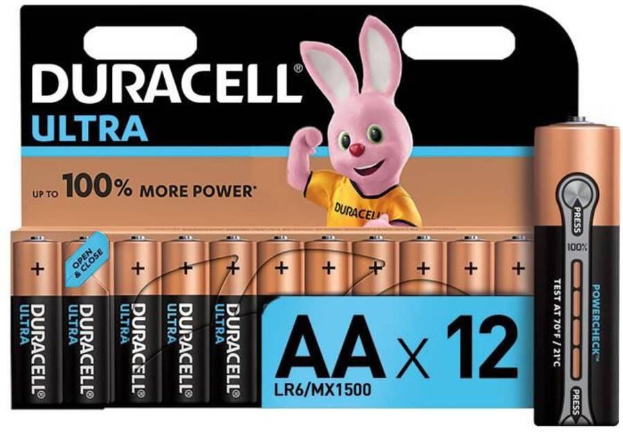 Duracell Ultra Power AA alkalinebatterijen 12-pack