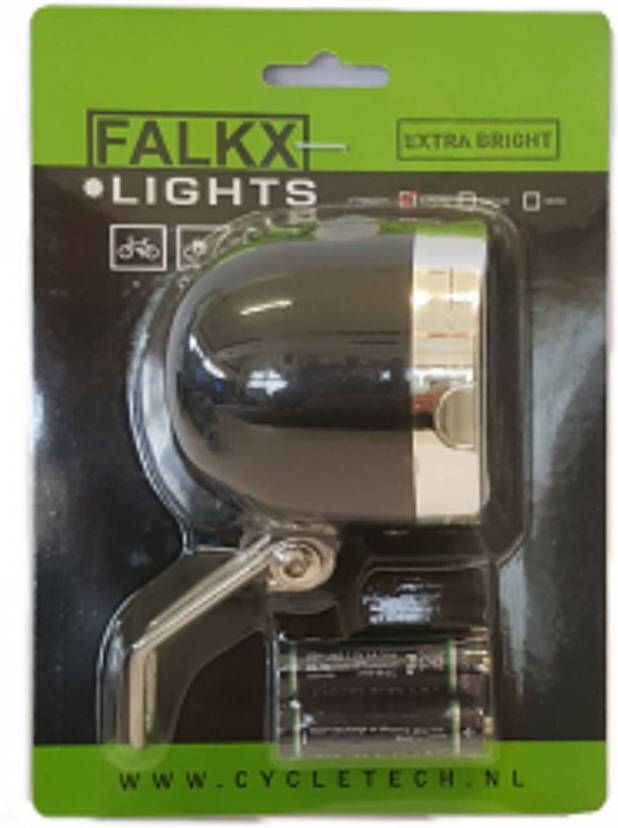 Falkx Voorlicht 20 Leds Batterijen Zwart/zilver