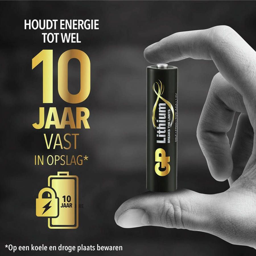 GP 3125003701 batterij Primary lithium AAA 4st.