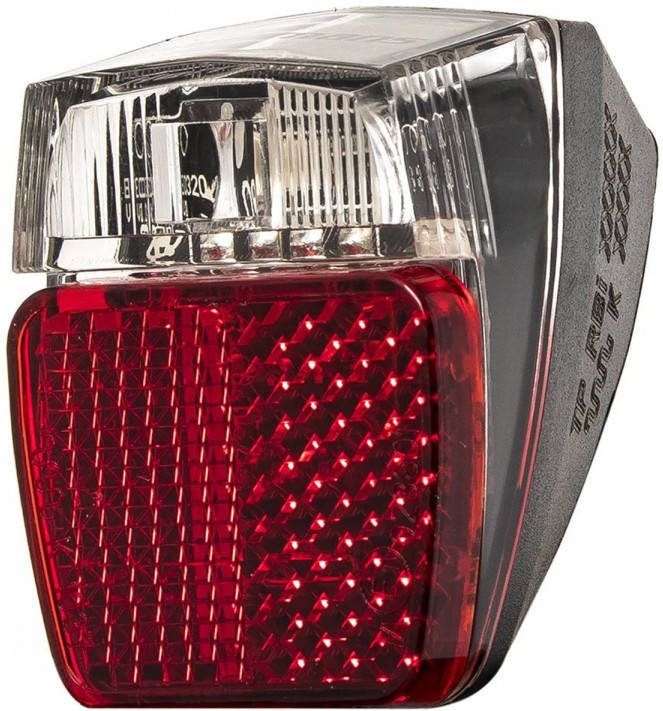 Herrmans Achterlicht H trace Mini Dynamo Led 40 Mm Rood/wit