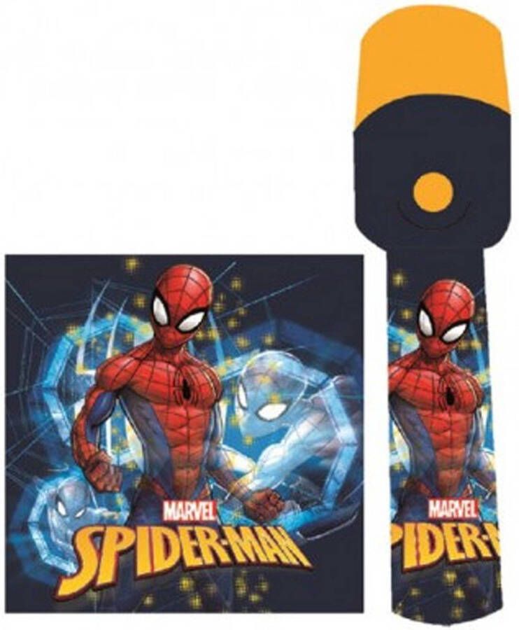 Marvel Spiderman Zaklamp Blauw Led