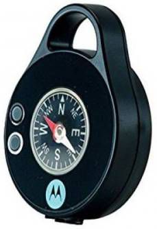 Motorola Pebl320 Personal Outdoor Oplaadbare Led Lamp Met Kompas En Karabijn Haak Zwart