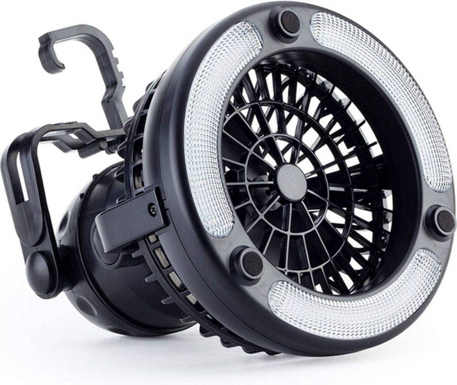 Niceey Campinglamp Mini Ventilator Zwart