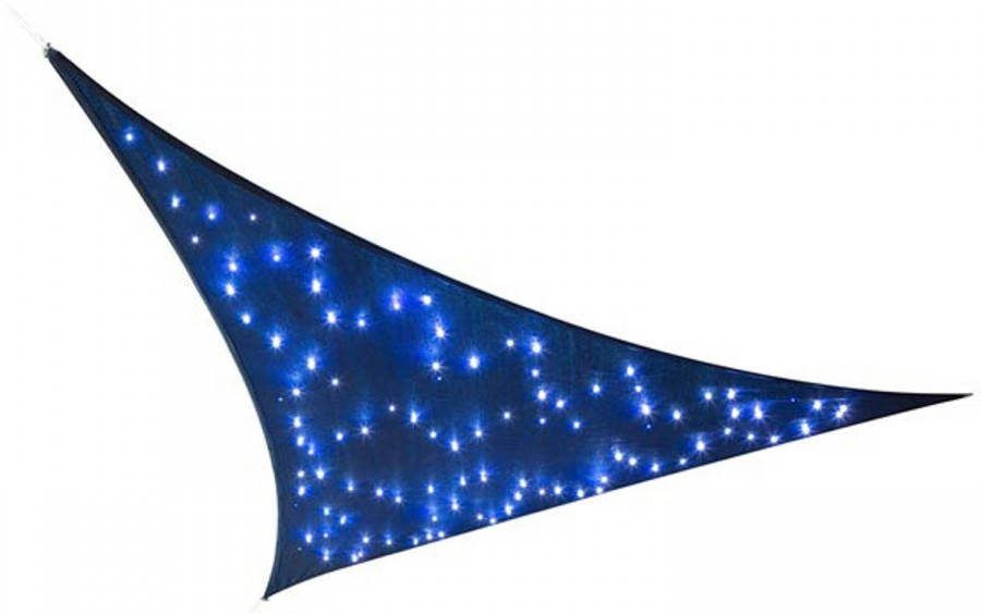 Perel Schaduwdoek Solar Led 3, 6 Meter Polyetheen Donkerblauw
