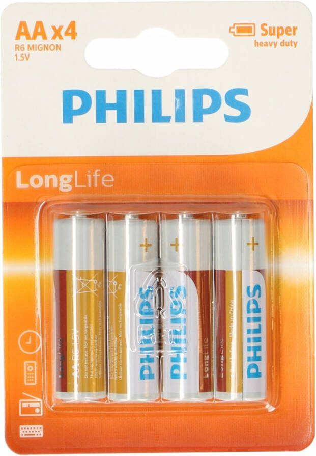 Philips 8 Stuks Aa Batterijen Penlites Aa Batterijen
