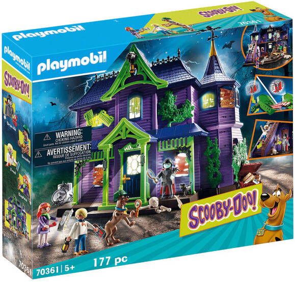 Playmobil ® Constructie speelset Avontuur in Mystery Mansion(70361 ), SCOOBY DOO! Made in Germany(177 stuks )