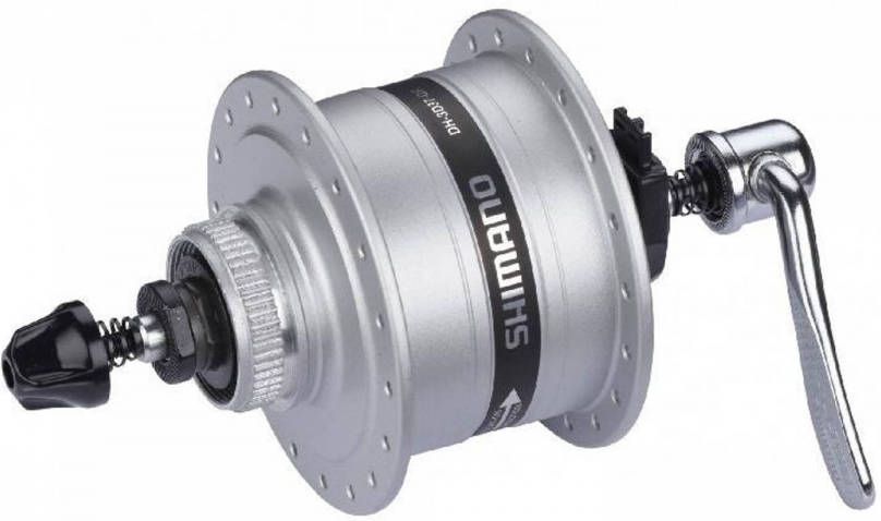 Shimano Naafdynamo 32g Disc 6v Zilver