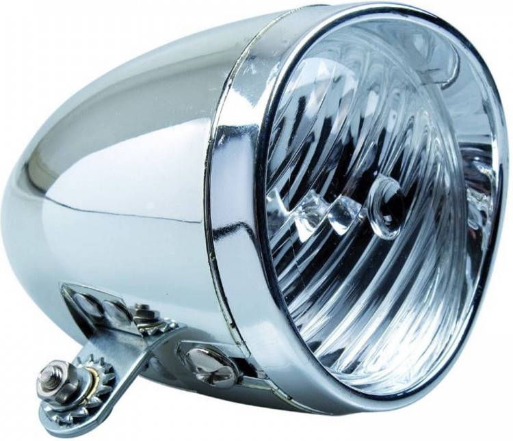 Simson Koplamp Classic Led Batterij Zilver
