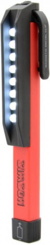 Simson Zaklamp Met Broekclip Led Rood/zwart 16 Cm