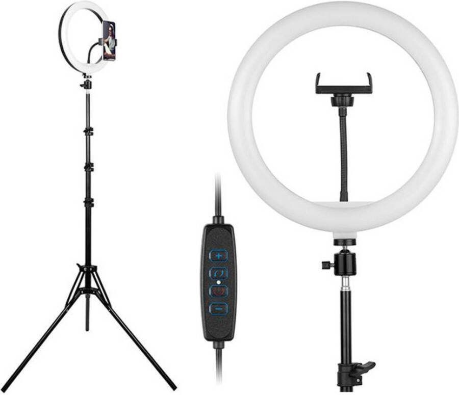 False Tracer Traglo46745 studiolamp Ringlamp Ring 30cm Met 185cm Statief