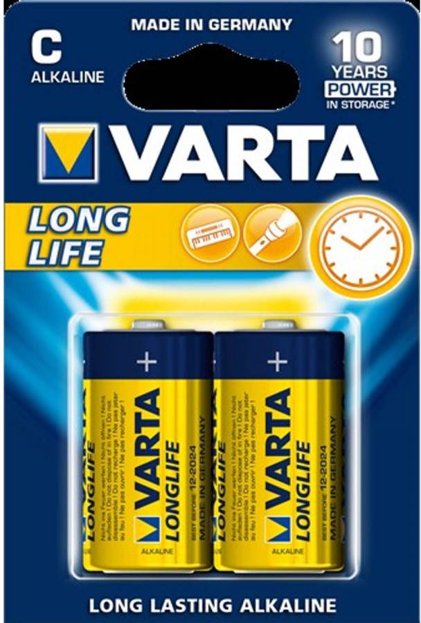 Varta Longlife Alkaline C/lr14 Blister 2