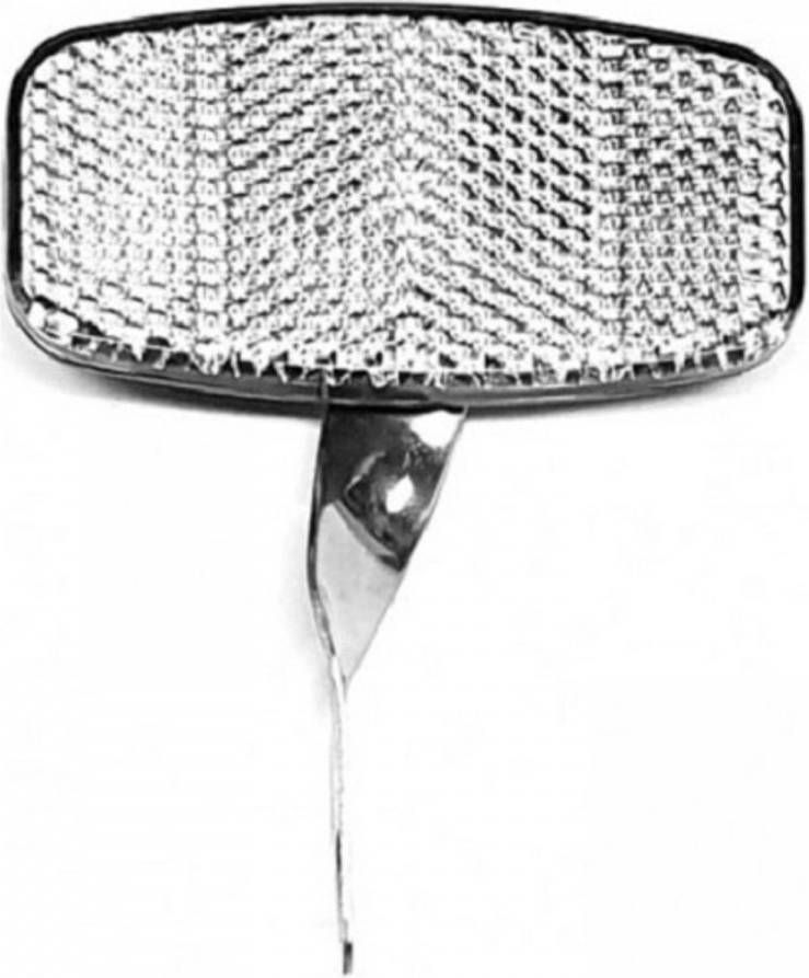 Fietsaccessoires Bls Reflector Beugel 9 X 5 Cm Zwart/wit