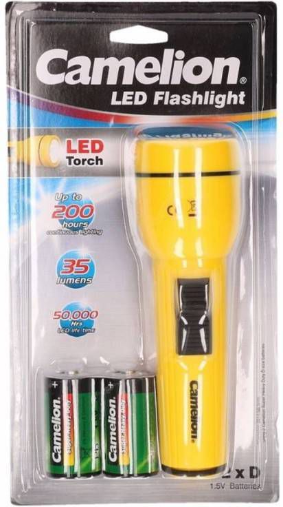 Camelion Zaklamp Superbright Geel 19 Cm Kinder Zaklampen