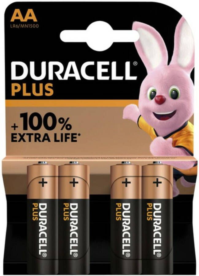 Duracell Alkalinebatterij AA Plus 100% 4 8 of 12 eenheden