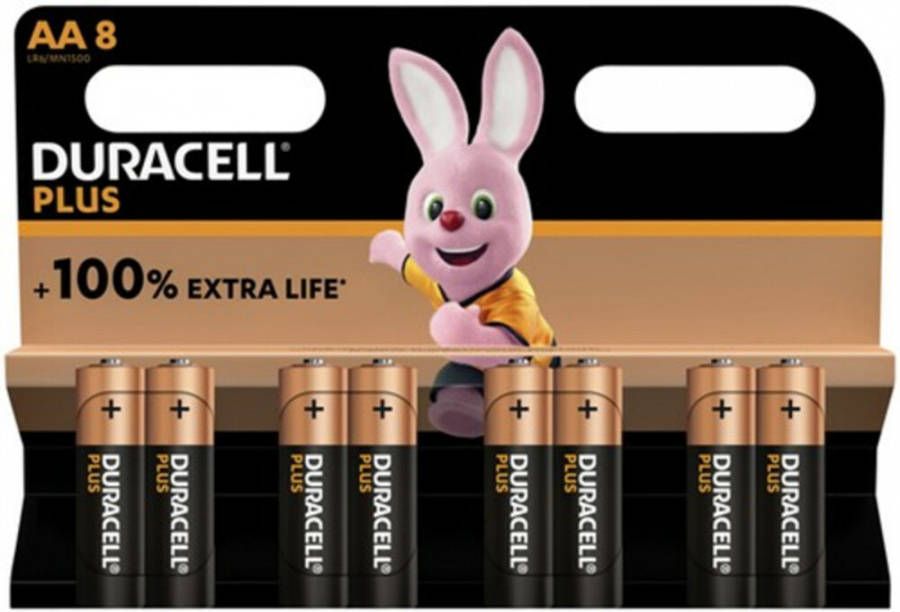 Duracell Alkalinebatterij AA Plus 100% 4 8 of 12 eenheden