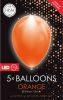 Feestbazaar Oranje Led Ballonnen(5st ) online kopen