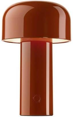 Flos Bellhop tafellamp LED oplaadbaar baksteenrood