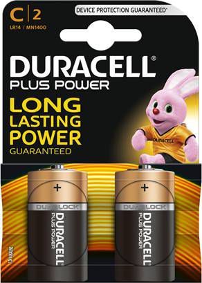 Duracell Plus Alkaline C batterij(2 stuks )
