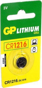 GP CR1216 Knoopcel Lithium Batterij