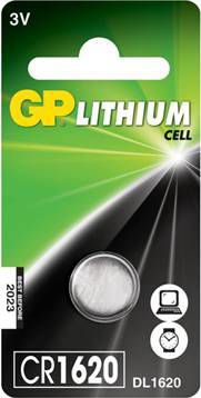 GP CR1620 Knoopcel Lithium Batterij