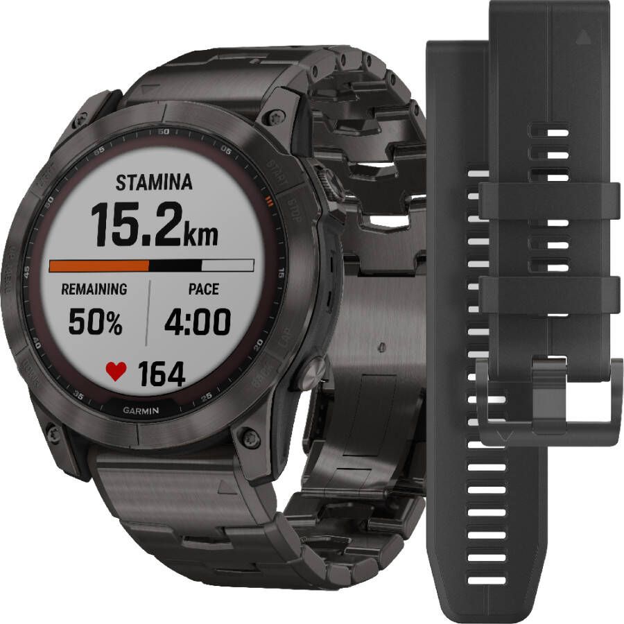 Garmin Fenix 010 02541 27 Fenix 7X Sapphire Solar horloge