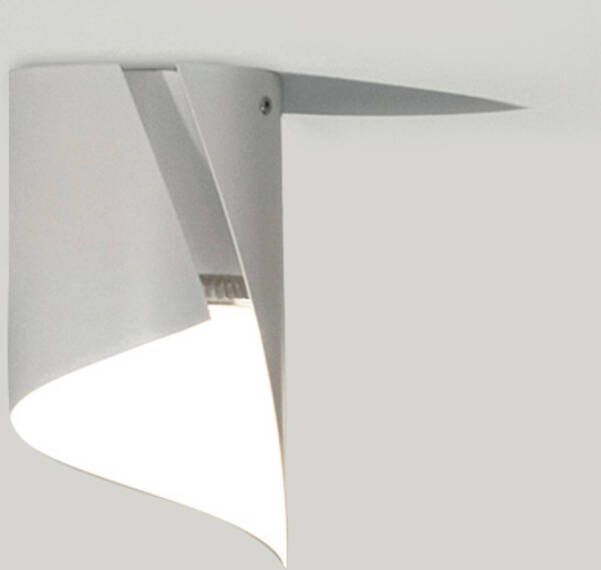 Knikerboker Hu&#xE9, LED plafondlamp 12x21cm wit