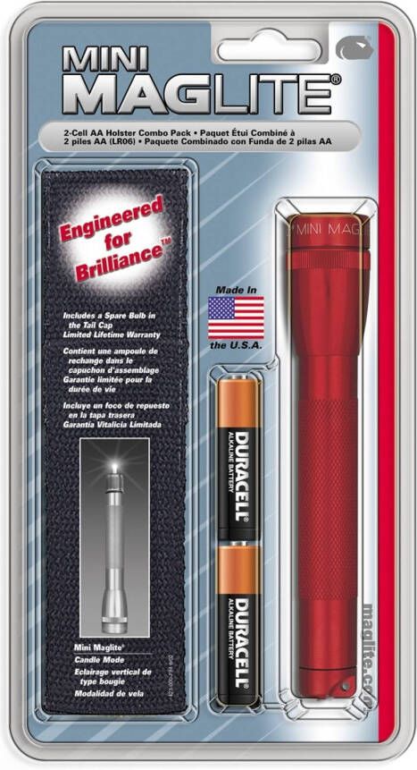 Maglite Mini - zaklamp in rood