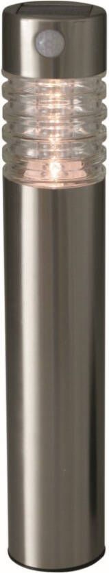 Luxform Tuinlamp Arizona PIR met bewegingssensor solar LED zilverkleur