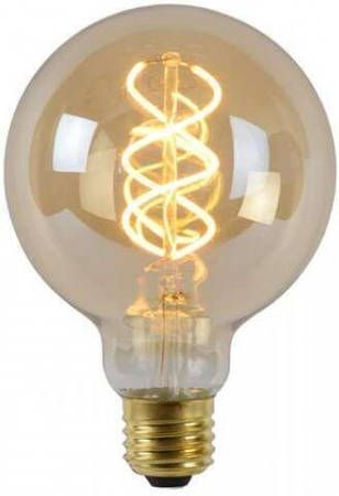 Lucide LED Bulb Filament lamp E27 amber Ã˜9, 5 cm Leen Bakker