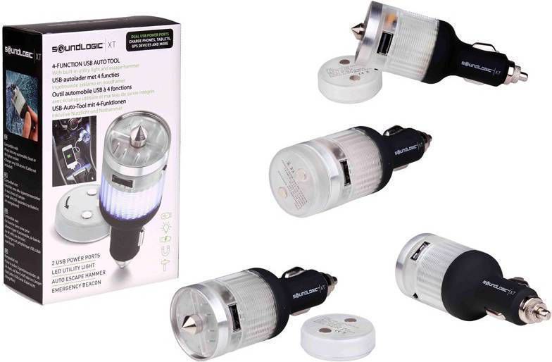 Soundlogic USB autolader met 4 funkties