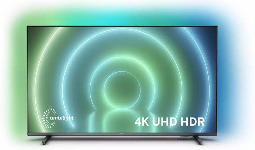 Philips Led TV 43PUS7906/12, 108 cm/43 ", 4K Ultra HD, Android TV Smart TV, ambilight langs 3 randen