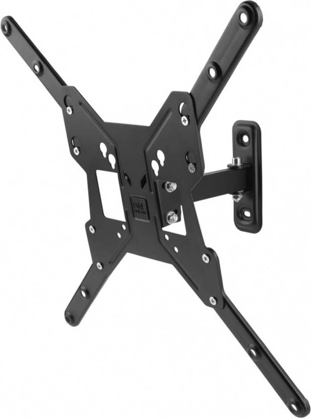 OneForAll WM2441 Vesa 400 muurbeugel draaibaar(90°)TV beugel Zwart