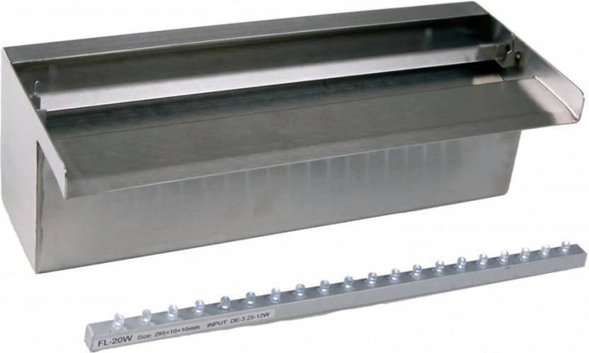 Ubbink Niagara waterval met LED verlichting 30 cm roestvrij staal