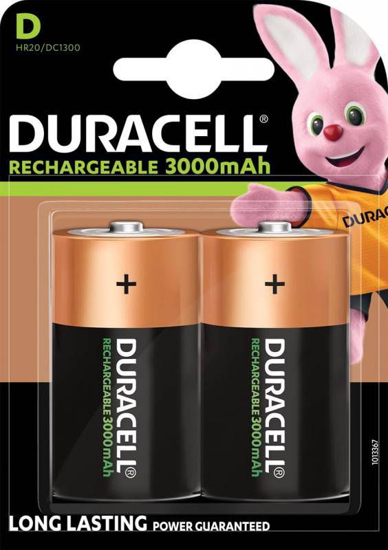 Duracell 3100000229 oplaadbare batterij ultra NiMH D A2 3000mAh