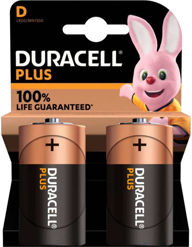 Duracell Plus Alkaline D batterijen Batterij