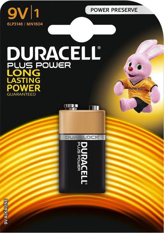 Duracell Ultra Power Batterijen 9V Alkaline 1 stuk