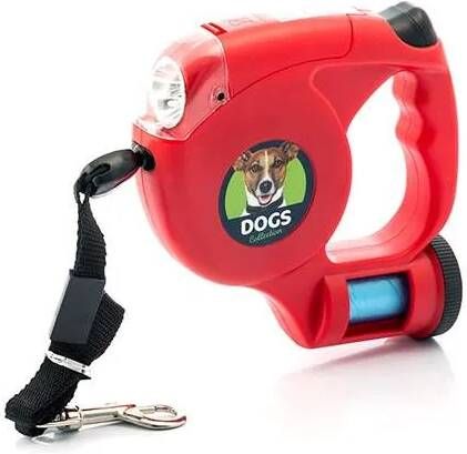 Voordeeldrogisterij Dogs Collection Hondenlijn 500 Cm Rood/zwart