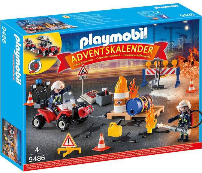 Playmobil Christmas adventskalender interventie op de bouwwerf 9486